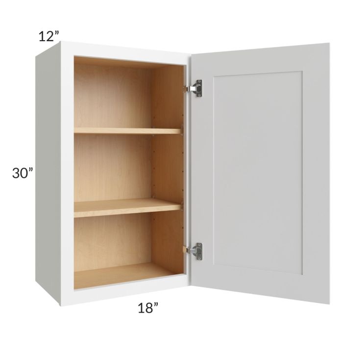 Alpine White Shaker 18x30 Wall Cabinet 