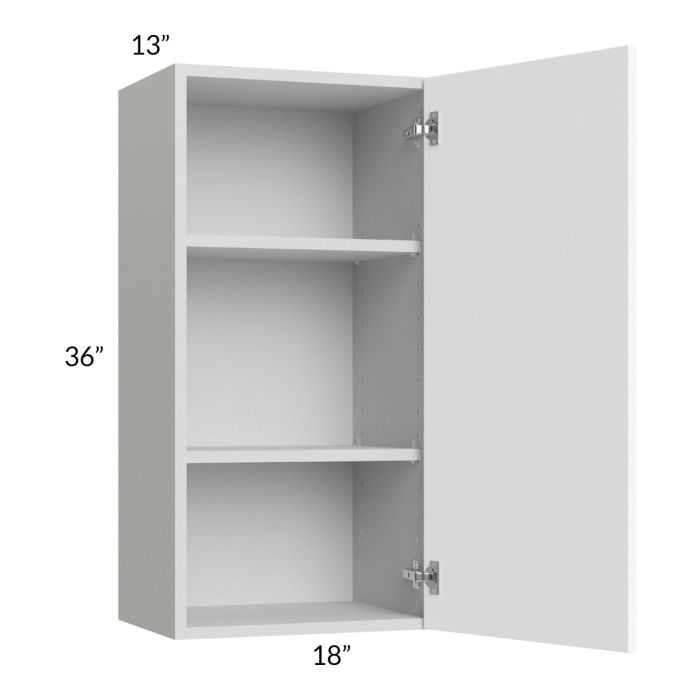 Milan White Matte 18x36 Wall Cabinet