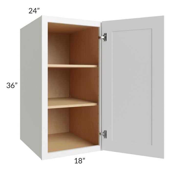 Stratton White Shaker 18x36x24 Pantry Wall Cabinet