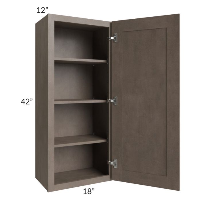 Providence Natural Grey 18x42 Wall Cabinet 