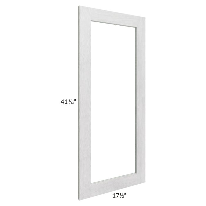 Heather Grey Shaker 18x42 Glass Door Only with Glass Included