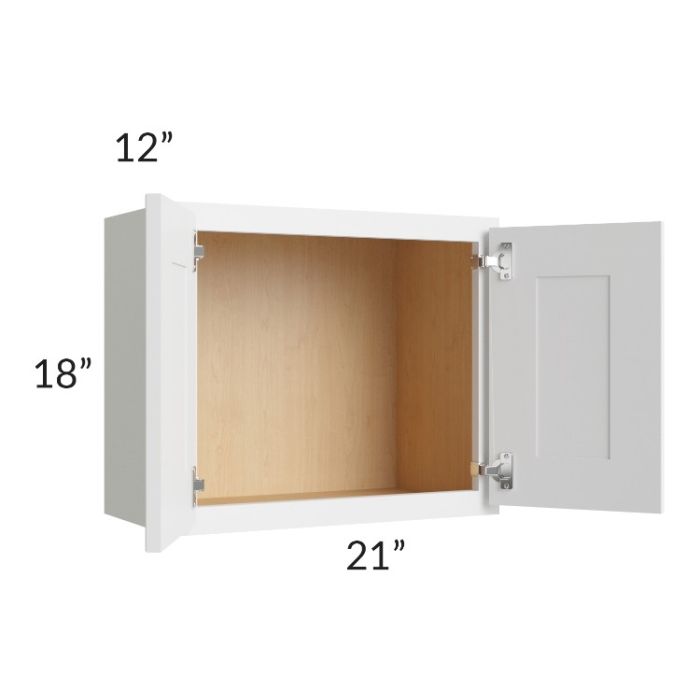 Stratus White 21x18 Wall Cabinet