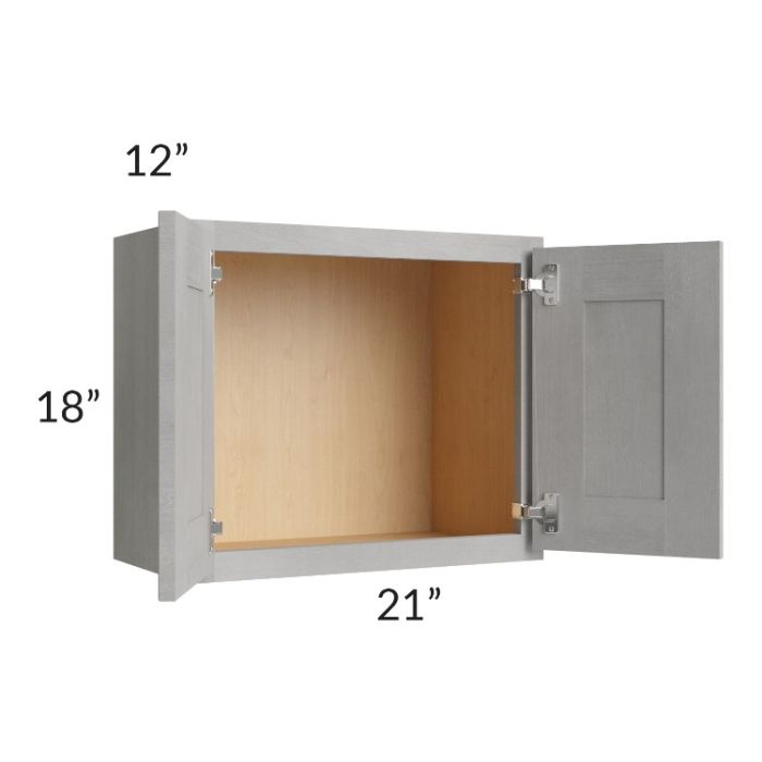 Gramercy Grey Mist 21x18 Wall Cabinet