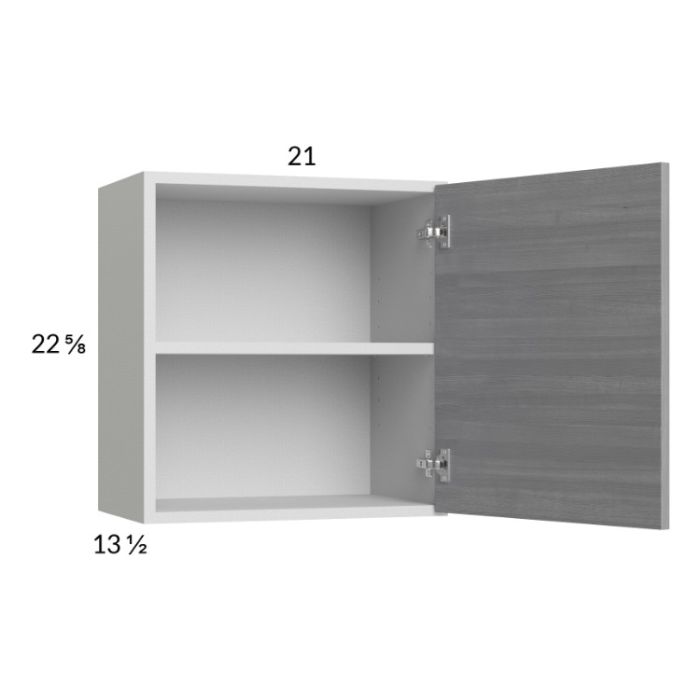 Euro Grey 21x22-5/8 Wall Cabinet