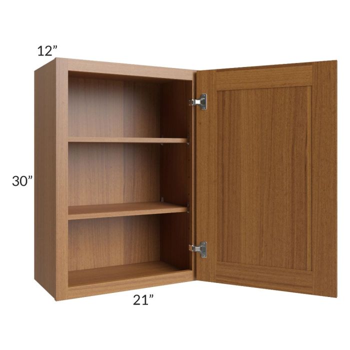 Artisan Walnut Shaker 21x30 Wall Cabinet