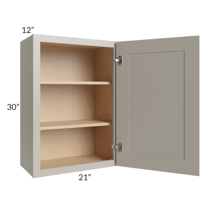 Stratton Light Grey Shaker 21x30 Wall Cabinet