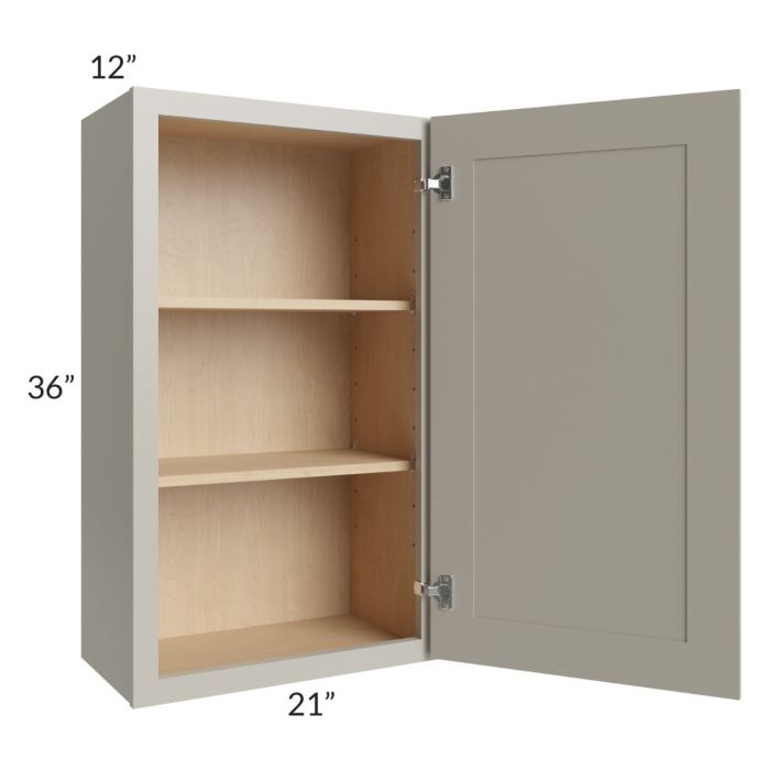 Stratton Light Grey Shaker 21x36 Wall Cabinet