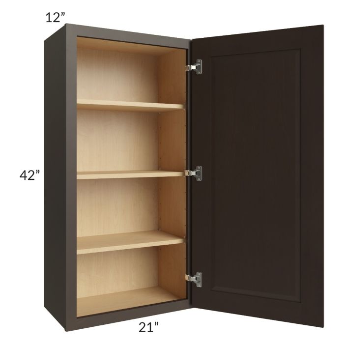 Southport Espresso Shaker 21x42 Wall Cabinet