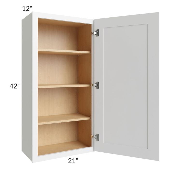 Alpine White Shaker 21x42 Wall Cabinet 