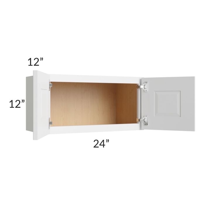 Brighton White Shaker 24x12 Wall Cabinet
