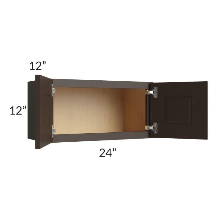 Southport Espresso Shaker 24x12 Wall Cabinet