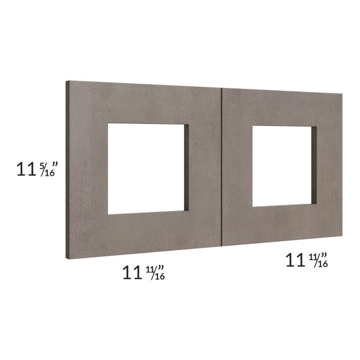 Natural Grey Shaker 24x12 Glass Door Only with Glass Included