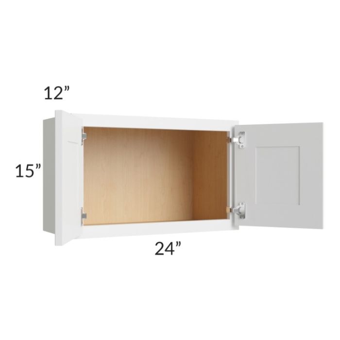 Stratus White 24x15 Wall Cabinet
