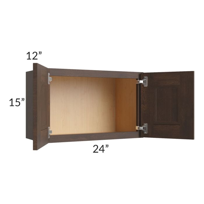 Tuscan Kona Brown 24x15 Wall Cabinet