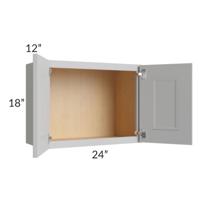 Tuscan Painted Grey 24x18 Wall Cabinet