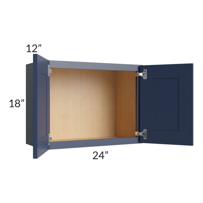 Bayville Blue 24x18 Wall Cabinet