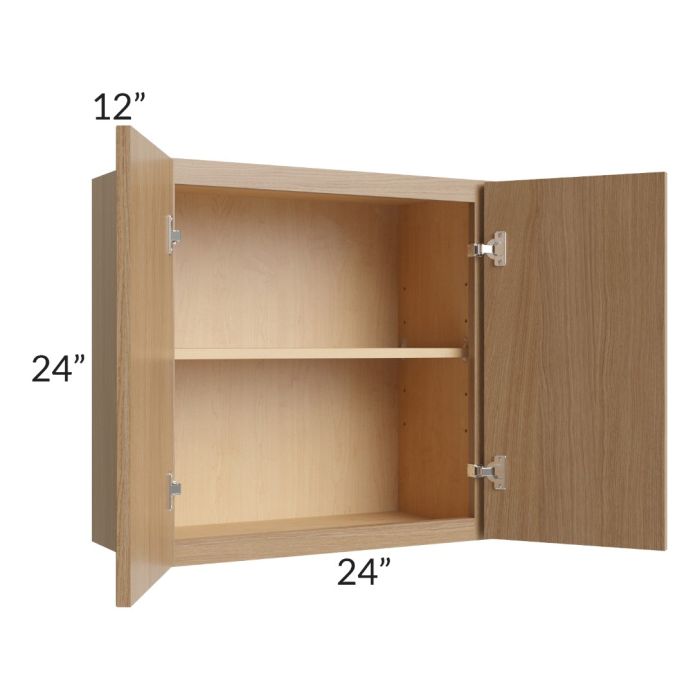 Township Rift Oak 24x24 Wall Cabinet