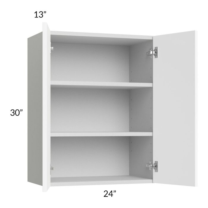 Milan White Matte 24x30 Wall Cabinet