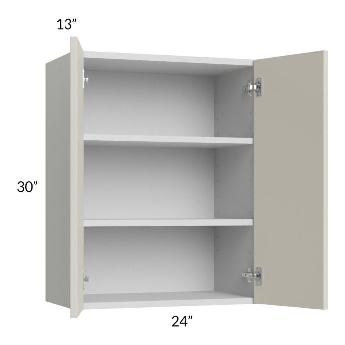 Milan Beige Matte 24x30 Wall Cabinet