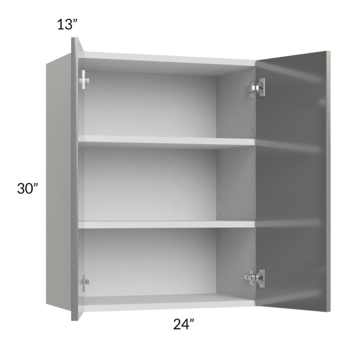 Milan Grey Gloss 24x30 Wall Cabinet