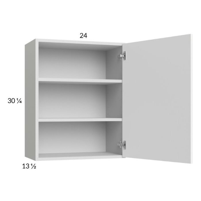 Euro Gloss White 24x30-1/4 Wall Cabinet with 1 Door