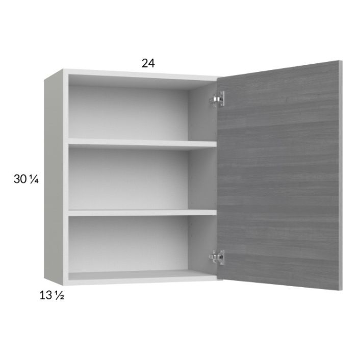 Euro Grey 24x30-1/4 Wall Cabinet with 1 Door