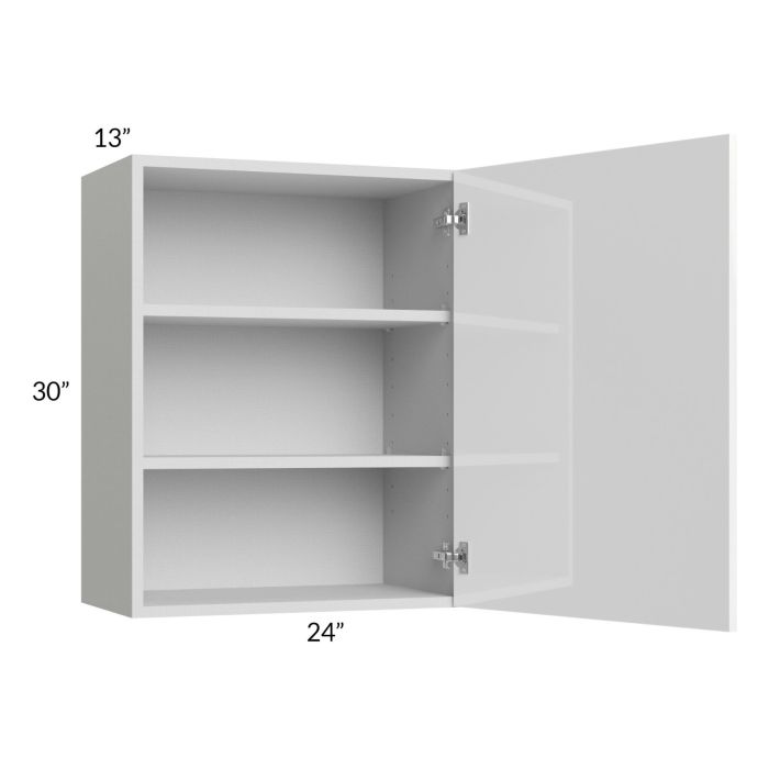 Milan White Gloss 24x30 Wall Cabinet (1 door)