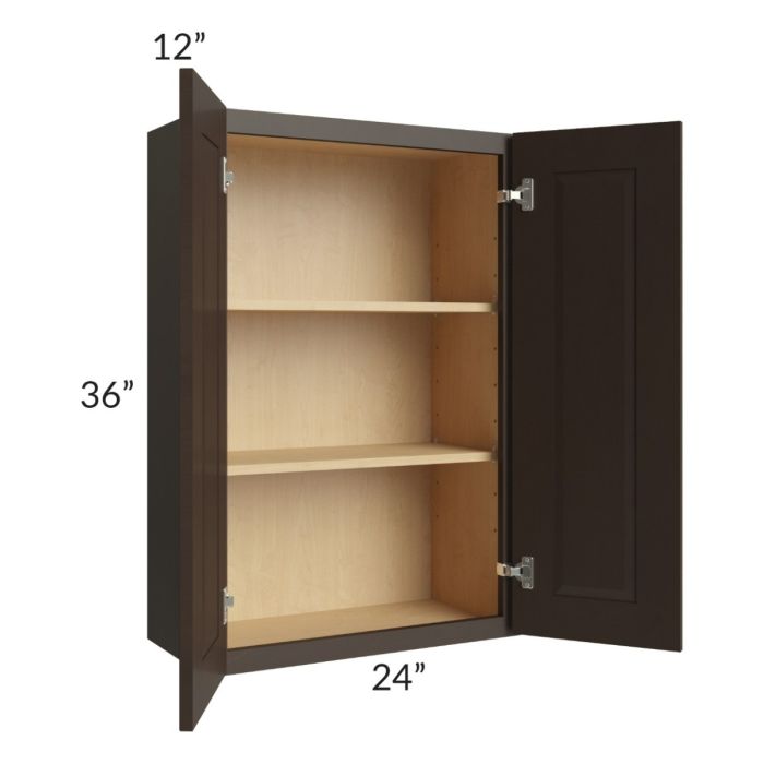 Southport Espresso Shaker 24x36 Wall Cabinet