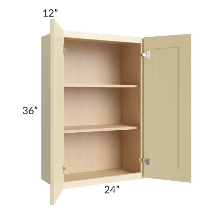Phoenix Cream Glaze 24x36 Wall Cabinet