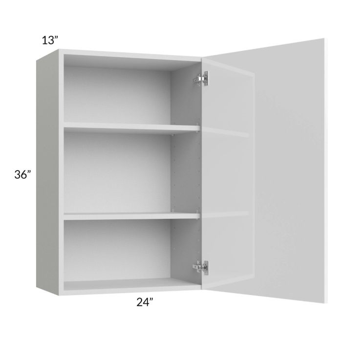 Milan White Gloss 24x36 Wall Cabinet (1 door)