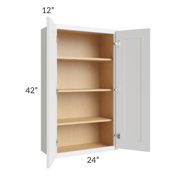 Stratus White 24x42 Wall Cabinet