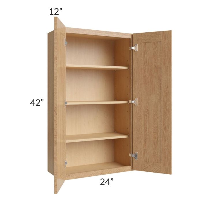 Midtown Timber Shaker 24x42 Wall Cabinet