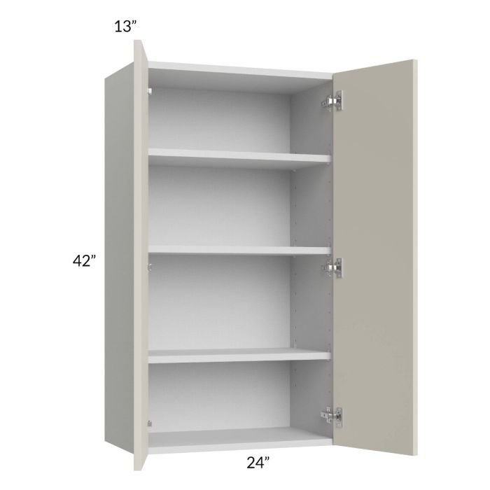 Milan Beige Matte 24x42 Wall Cabinet