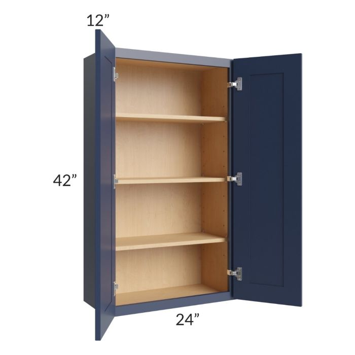 Bayville Blue 24x42 Wall Cabinet