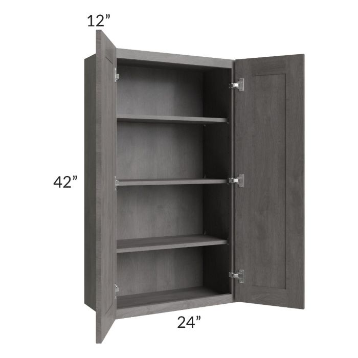 Providence Slate Grey 24x42 Wall Cabinet