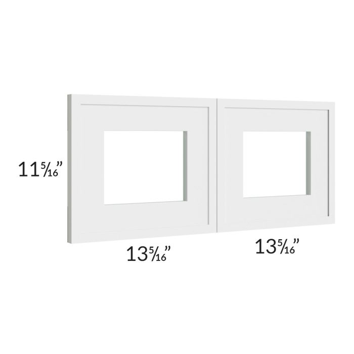 Portland White 27x12 Glass Door Only with Glass Included