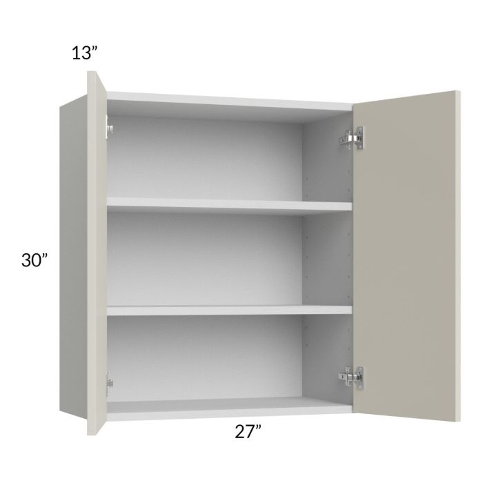 Milan Beige Matte 27x30 Wall Cabinet