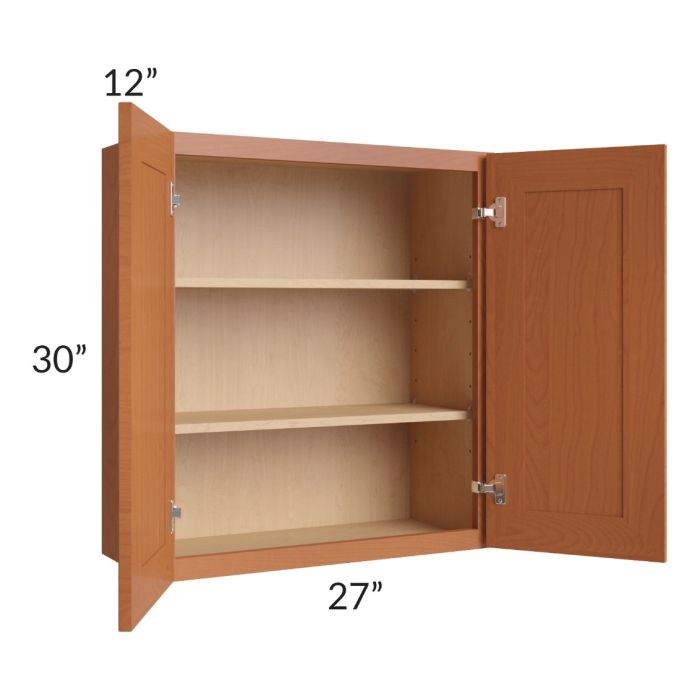 Lexington Cinnamon Glaze 27x30 Wall Cabinet