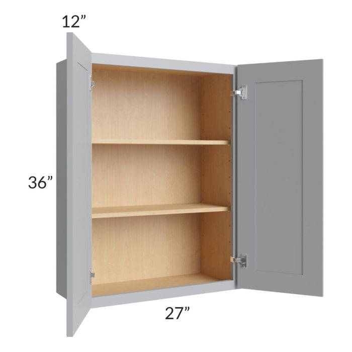Asheville Grey Shaker 27x36 Wall Cabinet