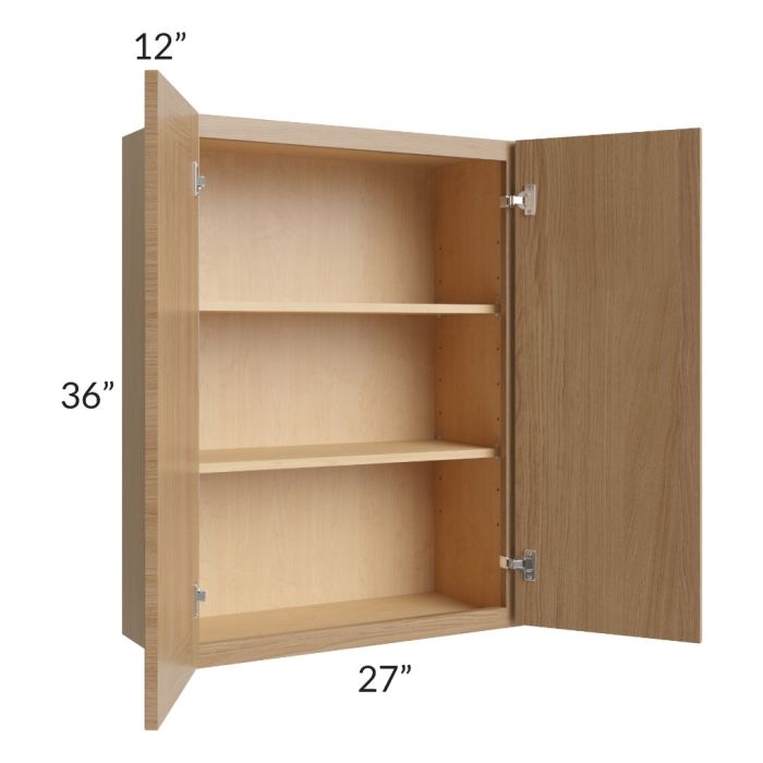 Township Rift Oak 27x36 Wall Cabinet