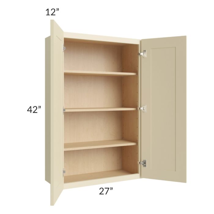 Casselton Ivory 27x42 Wall Cabinet