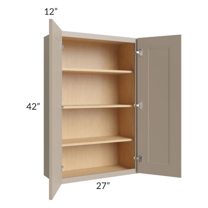 Tuscan Oyster 27x42 Wall Cabinet