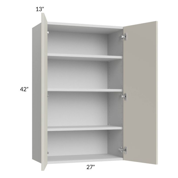 Milan Beige Matte 27x42 Wall Cabinet