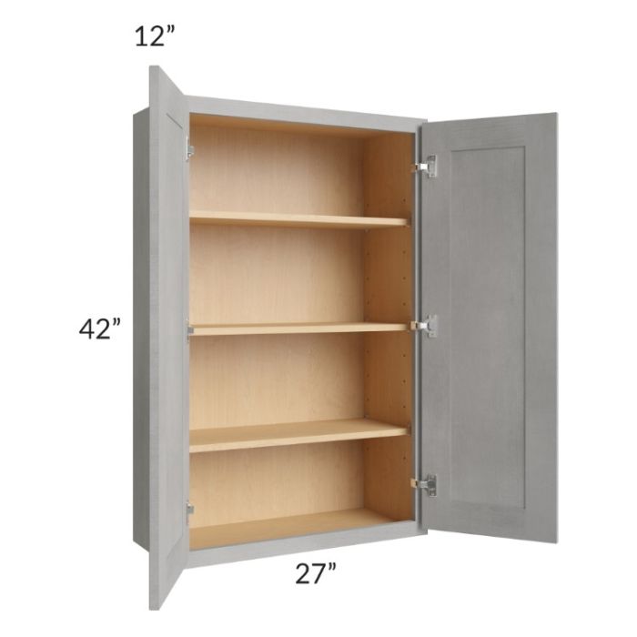 Gramercy Grey Mist 27x42 Wall Cabinet