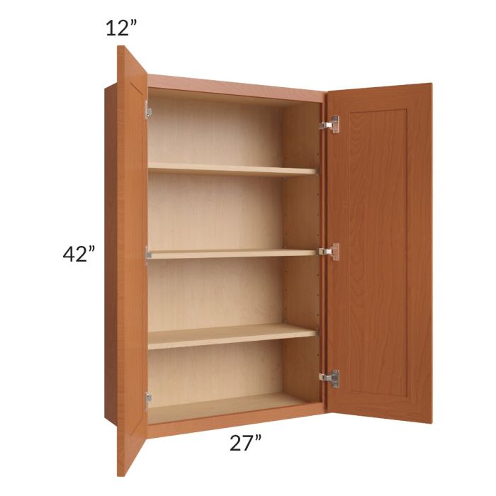 Lexington Cinnamon Glaze 27x42 Wall Cabinet