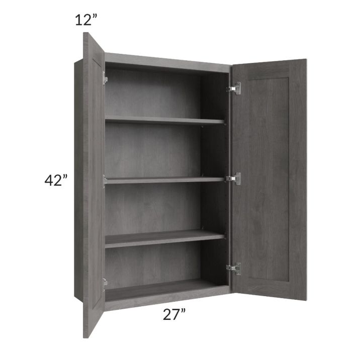 Providence Slate Grey 27x42 Wall Cabinet