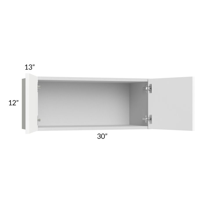 Milan White Matte 30x12 Wall Cabinet