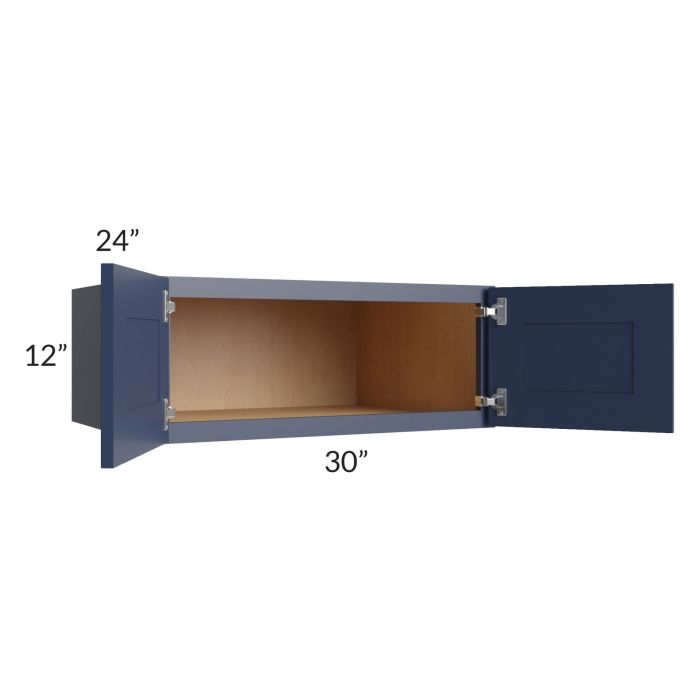 Bayville Blue 30x12x24 Wall Cabinet