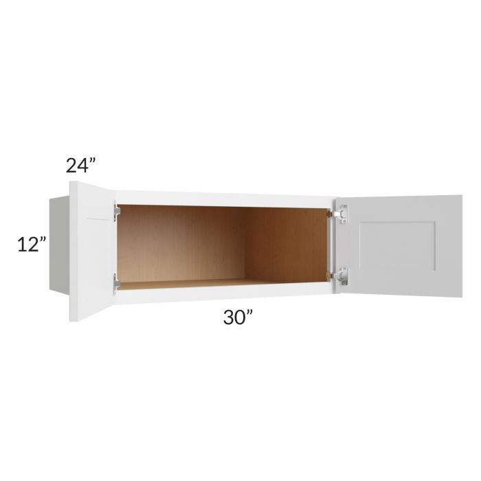 Bayville White 30x12x24 Wall Cabinet