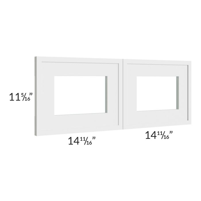 Portland White 30x12 Glass Door Only with Glass Included